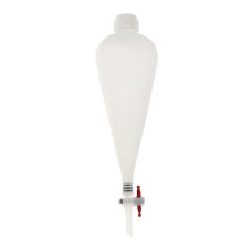 Embudo de decantación polipropileno con llave PTFE autoclavable