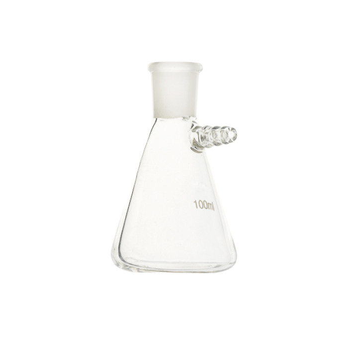 Matraz Kitasato con oliva lateral boca esmerilada borosilicato 3.3