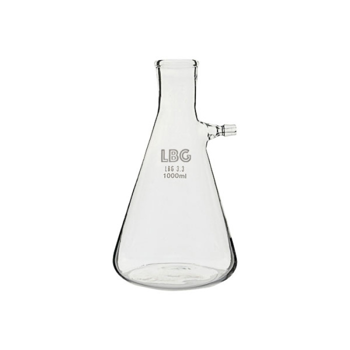 Matraz Kitasato forma Erlenmeyer borosilicato 3.3