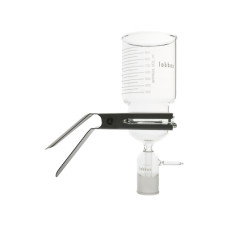 Portafiltros de vidrio borosilicato para membranas de 90 mm con soporte PTFE
