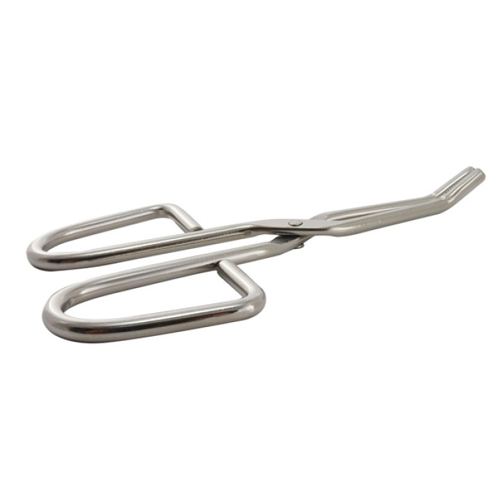 Pinzas para crisoles rectas acero inoxidable