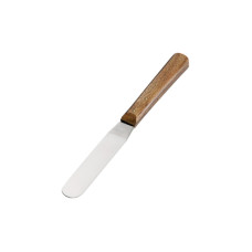Espátula con mango de madera