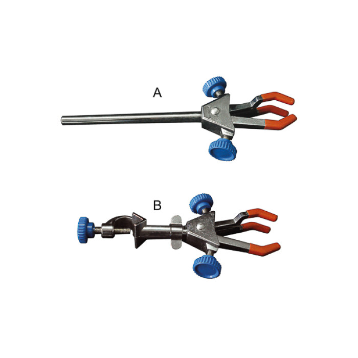 Pinza tres dedos doble ajuste con dedos forrados de PVC