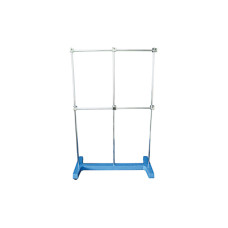 Soporte en H con pie macizo, 3 varillas verticales, 2 horizontales y 6 nueces