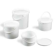 Cubos con tapa precintable de grandes volúmenes polipropileno autoclavable