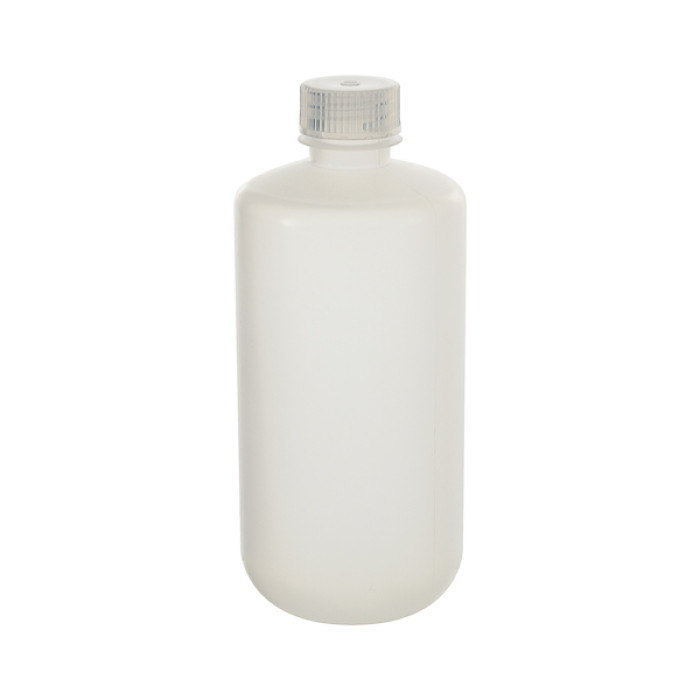 Frasco HDPE cuello estrecho con tapón PP resina virgen grado médico