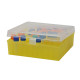 Caja de plástico para viales con tapa bisagra congelable -130 °C a +130 °C polipropileno autoclavable