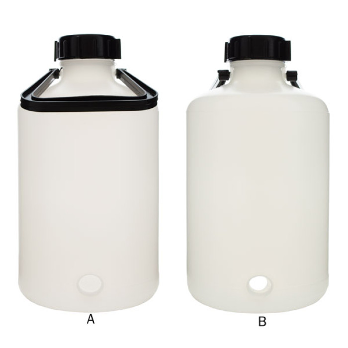 Bidón cilíndrico HDPE con grifo y tapón de rosca