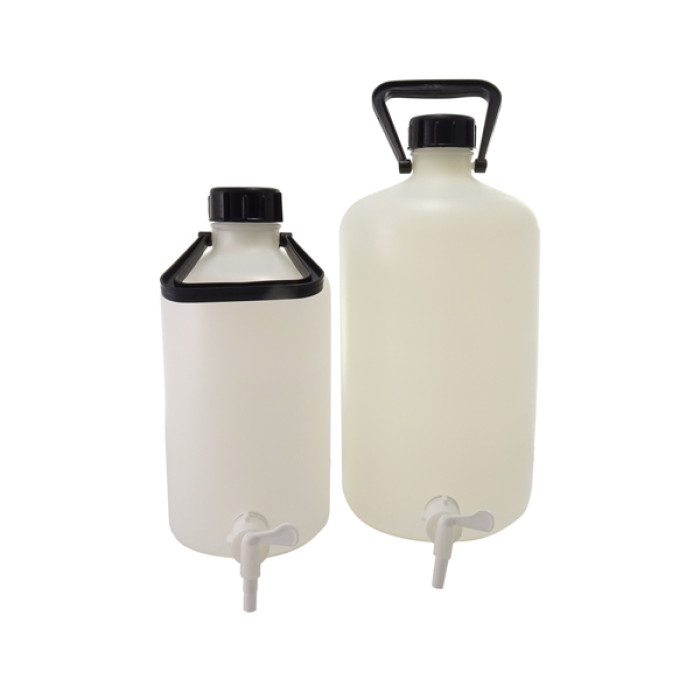 Bidón cilíndrico HDPE con grifo y tapón de rosca