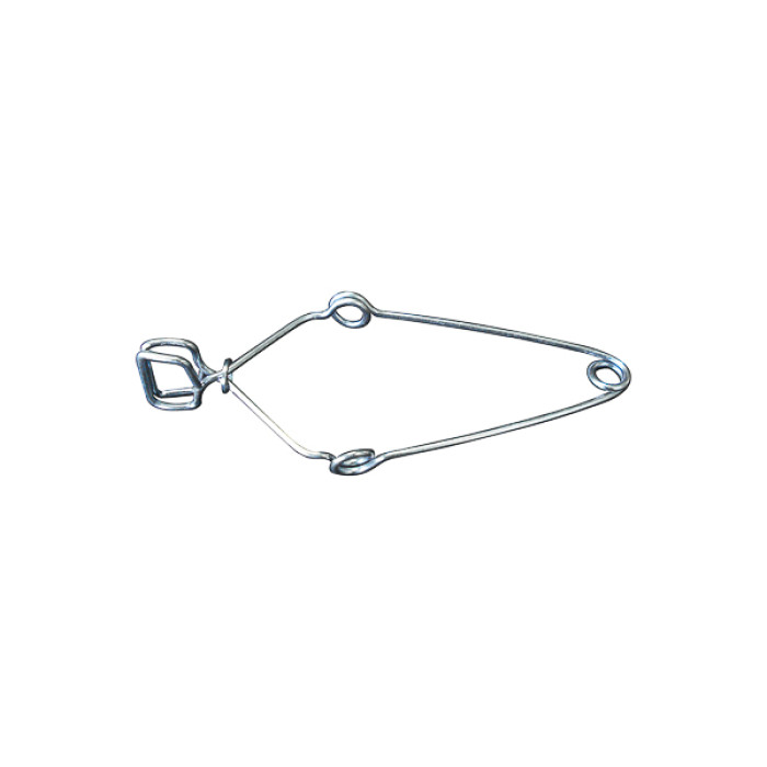 Pinza para tubos de ensayo alambre de acero 17 cm