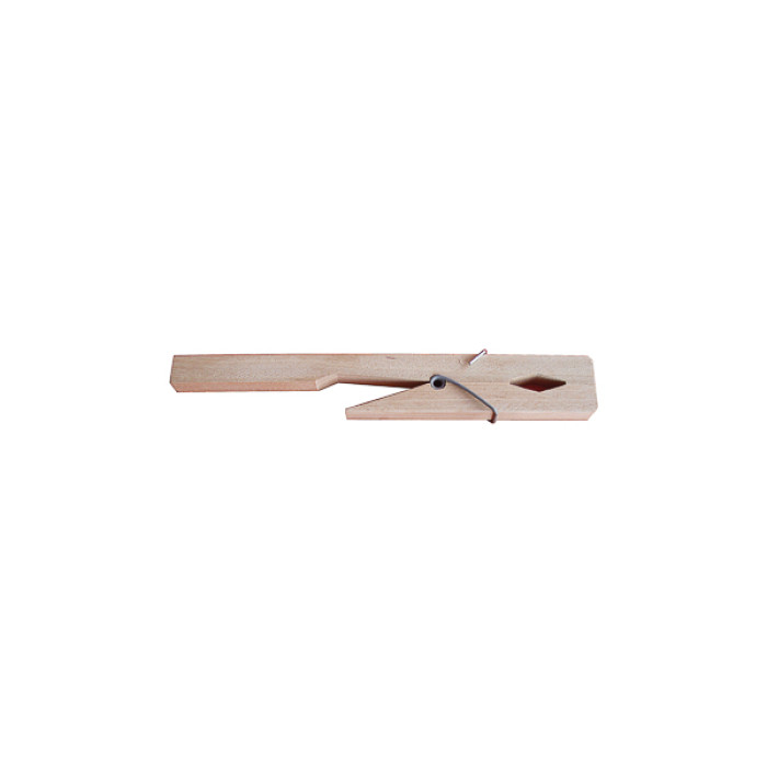 Pinza para tubos de ensayo de madera 20 cm