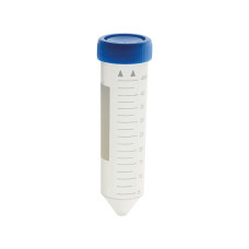 Tubo de centrífuga cónico 50 ml polipropileno graduado con tapón de rosca