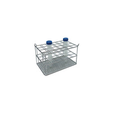 Gradilla para tubos de centrífuga acero inoxidable doble alambre