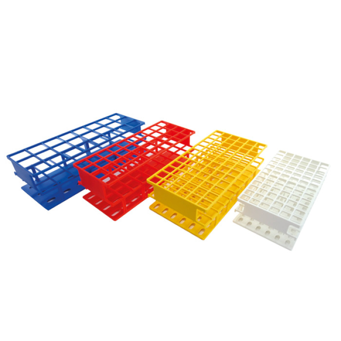 Gradilla para tubos de ensayo nylon reforzado apilable con numeración alfanumérica Premium Line