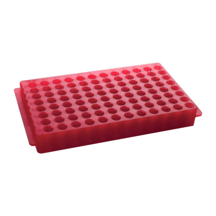 Gradilla reversible para microtubos 0,5 ml / 1,5-2 ml polipropileno autoclavable