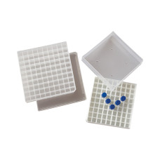 Caja de congelación para criotubos y viales polipropileno color natural