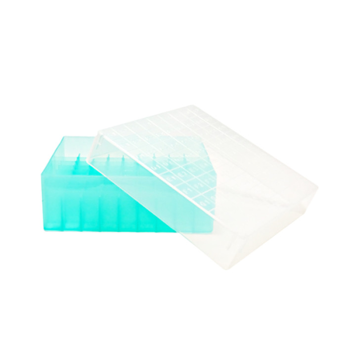 Caja para criotubos de polipropileno con tapa numerada congelable -90 °C a +120 °C