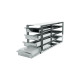Rack para congelador vertical con bandejas extraíbles acero inoxidable — para cajas 135 x 135 mm