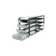 Rack para congelador vertical con bandejas extraíbles acero inoxidable — para cajas 135 x 135 mm