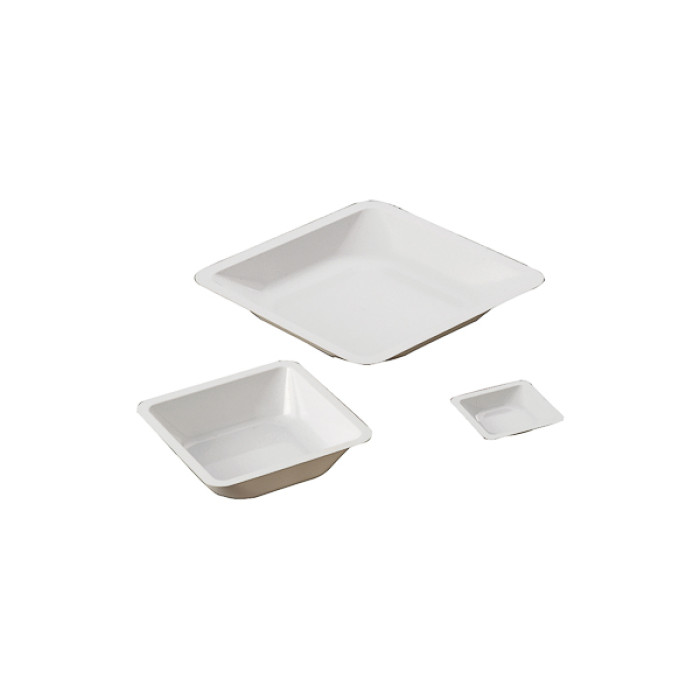 Bandeja de pesada de poliestireno blanca