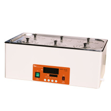Baño termostático digital 100 °C cuba inox 304 con temporizador y alarma de sobrecalentamiento