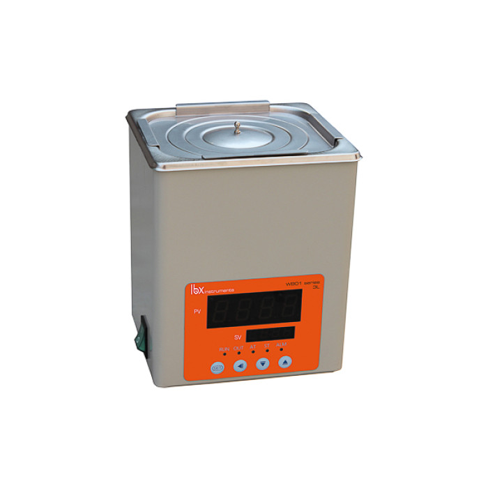 Baño termostático digital 100 °C cuba inox 304 con temporizador y alarma de sobrecalentamiento