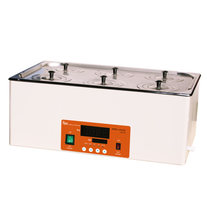 Baño termostático digital 100 °C cuba inox 304 con temporizador y alarma de sobrecalentamiento