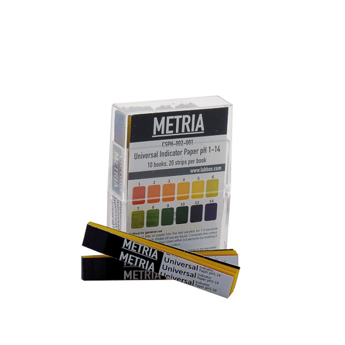Papel indicador de pH en tiras