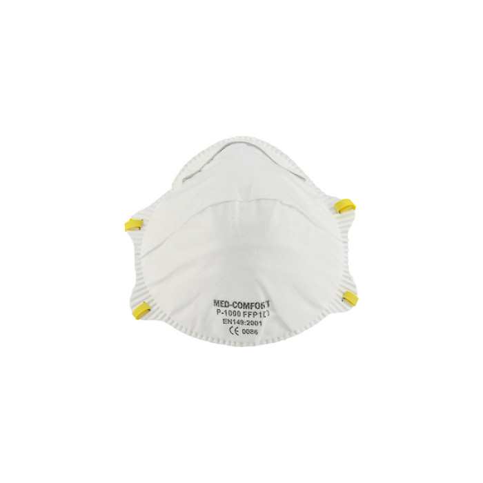 Máscara respiratoria desechable FFP1 NR D sin látex clip nasal ajustable