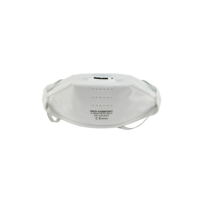 Máscara respiratoria desechable FFP2 NR D con válvula forma esférica sin látex