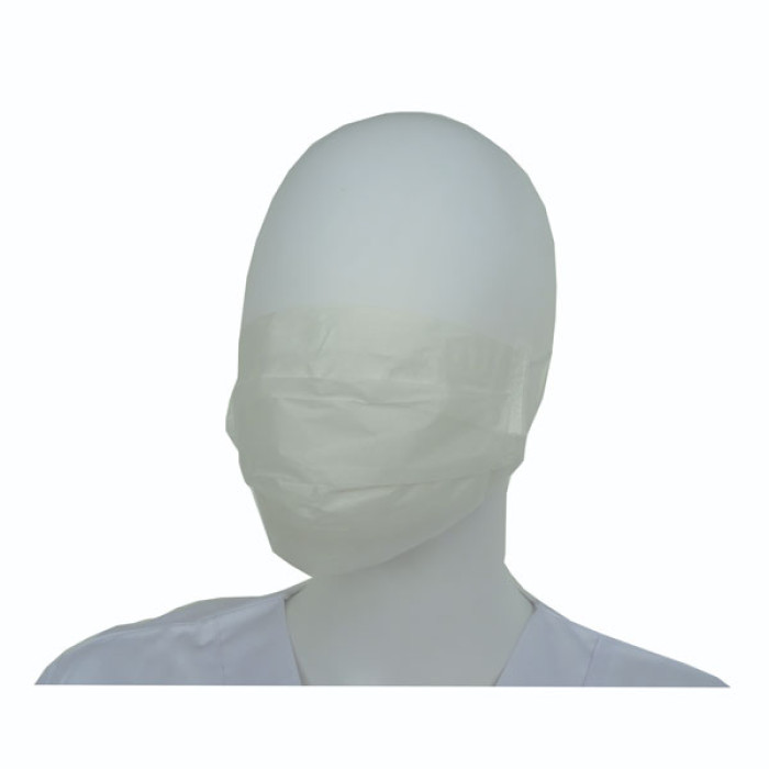 Mascarilla desechable de papel 1 capa con aros elásticos para visitantes