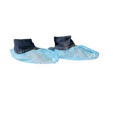 Cubrezapatos desechables visitantes impermeables con elástico tobillo 15x38 cm