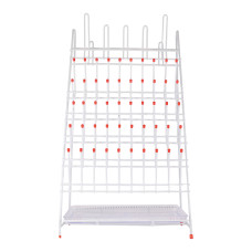 Escurridor de laboratorio acero forrado PVC con bandeja recogida de agua