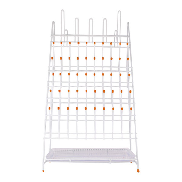 Escurridor de laboratorio acero forrado PVC con bandeja recogida de agua