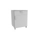 Mueble auxiliar de laboratorio con ruedas un cajón y una puerta
