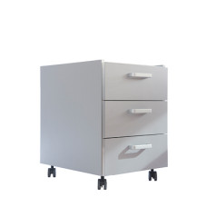 Mueble auxiliar de laboratorio con ruedas y cajones