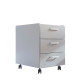 Mueble auxiliar de laboratorio con ruedas y cajones
