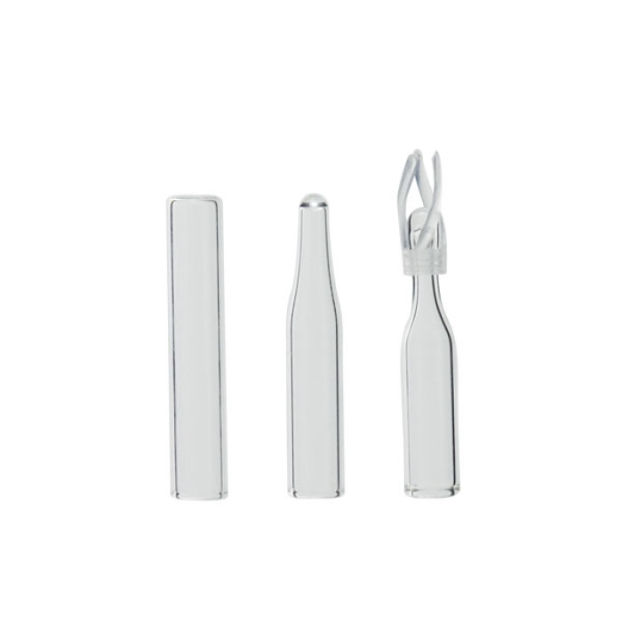 Inserto para viales de cromatografía 2 ml — base plana, cónica y cónica con Polyspring