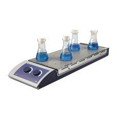Agitador magnético múltiple con calefacción H04X10 10 plazas 0-1100 rpm