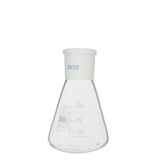 Matraz Erlenmeyer boca esmerilada borosilicato 3.3 GLASSCO ISO 4797