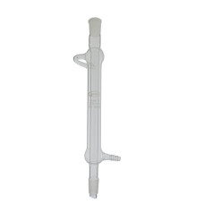 Refrigerante recto Liebig-West borosilicato 3.3 DIN 12576 conector Øint. 8 mm