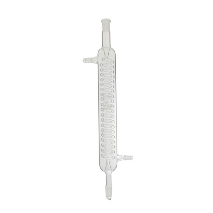 Refrigerante serpentín borosilicato 3.3 conector Øint. 8 mm GLASSCO