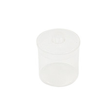 Pesafiltros de polipropileno con tapa cilíndrico transparente