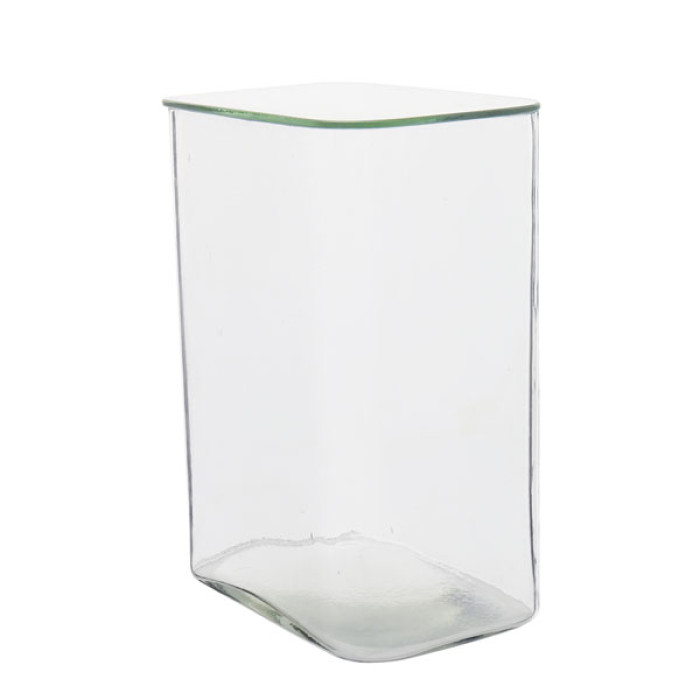 Cubeta de vidrio cuadrada para CCF con tapa vidrio sodo-cálcico