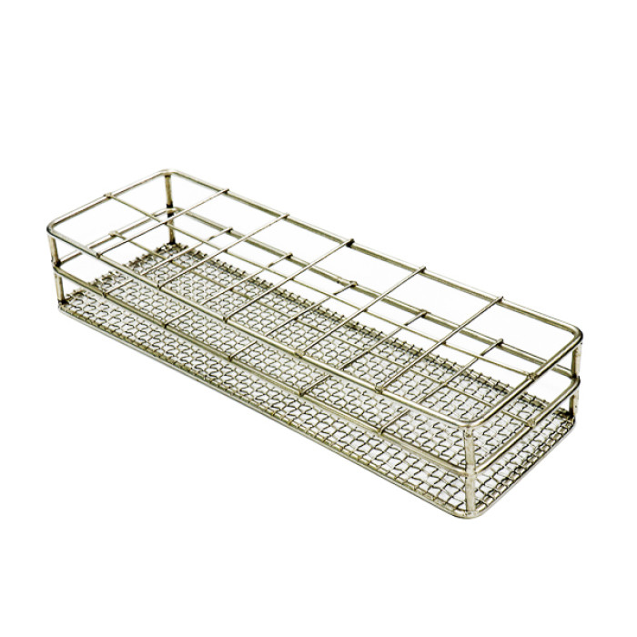 Gradilla para frascos de muestras acero inoxidable