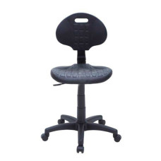 Silla baja de laboratorio con ruedas