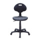 Silla baja de laboratorio con ruedas