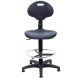 Silla alta de laboratorio con reposapiés