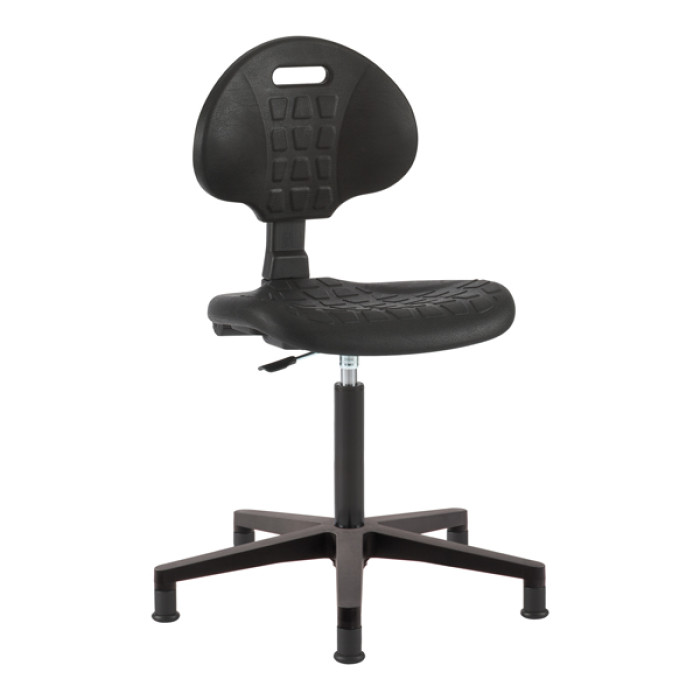 Silla alta de laboratorio con reposapiés