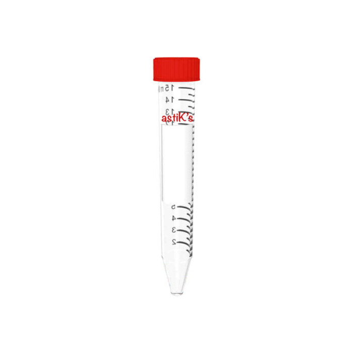 Tubo de centrífuga cónico 15 ml PP Premium Line libre de DNasa RNasa y pirógenos